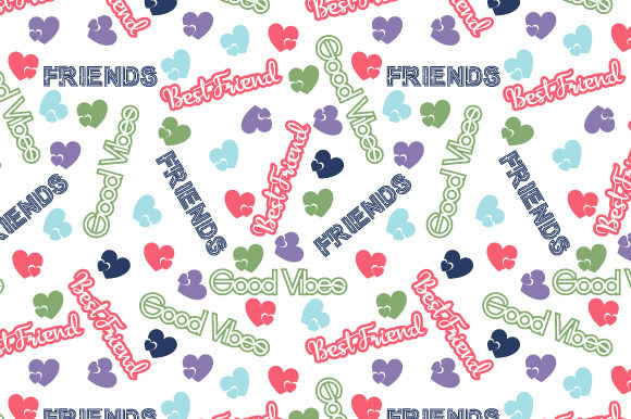 Best Friends Text Seamless Pattern: Designing Connection with Quiet Consistency