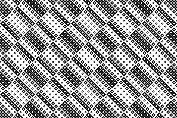 Black and White Seamless Square Pattern