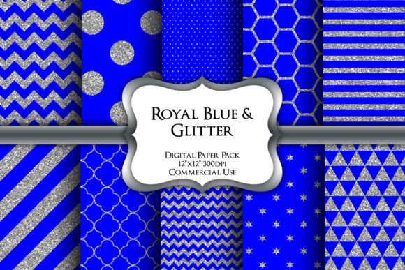 Blue Silver Glitter Digital Paper Pack: A Practical Evaluation for Designers and Crafters