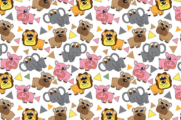 Cute Animal Character Cartoon Pattern: Where Playfulness Meets Purpose