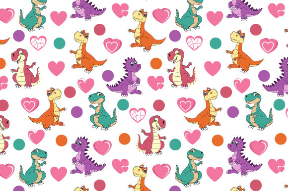 Cute Dinosaur Seamless Pattern: Creative Uses and Value