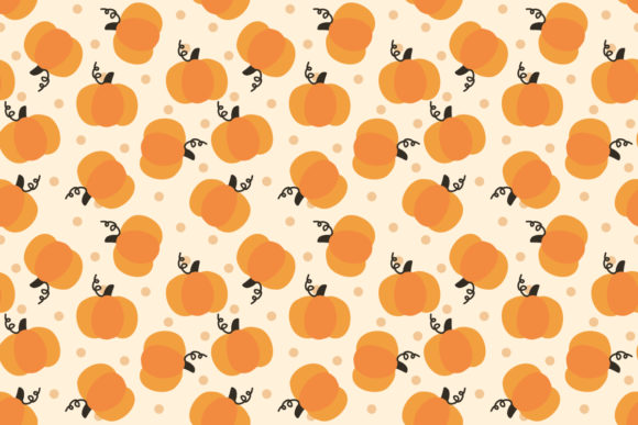Cute Pumpkin Seamless Pattern: A Versatile Design Asset for Creative and Commercial Projects