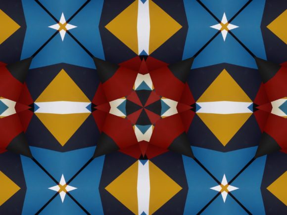 Dark Colorful Ornament Pattern