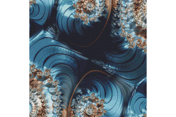 Fractal Cross Stitch Pattern – Blue: An Objective Evaluation