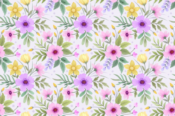 Hand Draw Flower Seamless Pattern Design: A Timeless Resource for Creative Expression and Functional Aesthetics