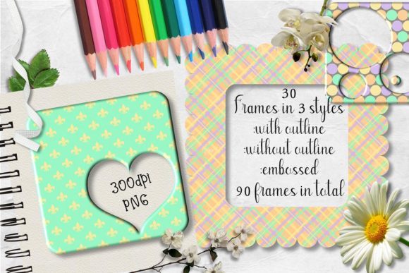 New Autumn Square Frames Clipart Set