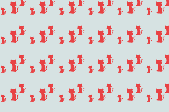 Simple Cat Pattern Design: Clean, Versatile & Effective