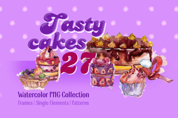 The Quiet Power of Tasty Cakes Violet Watercolor PNG in Modern Visual Storytelling