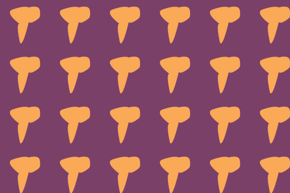 Unique Mushroom Pattern Font