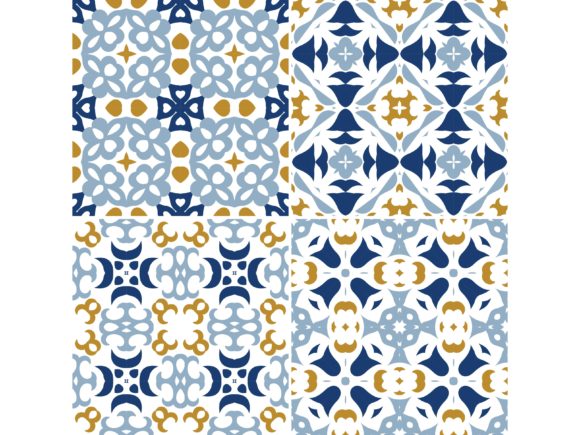 Vintage Tile Retro Geometric Abstract Design