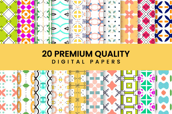What a Geometric Digital Paper Bundle Actually Brings to Your Creative Projects